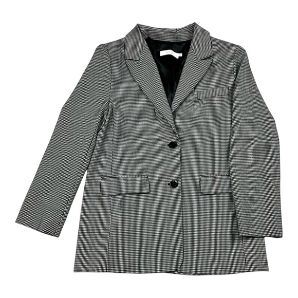 ASTR The Label Women's Black and White Check Boyfriend Blazer Medium - Picture 5 of 12